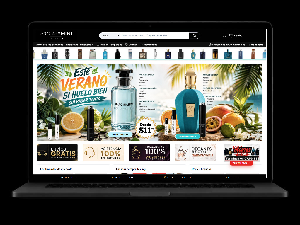 AromasMini — E-commerce / Fragrance